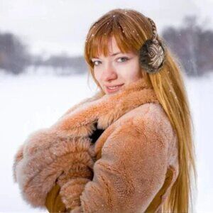 𝗕𝗦𝗕 𝗝𝗼𝗺𝗻𝗶 Fair Isle Snowflake Knit Faux Fur Lined Earmuffs (2 Pairs)🟤🔴